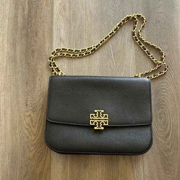 Tory Burch black chain leather bag - Picture 1 of 12
